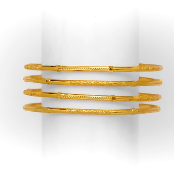 GOLD STYLES 4 PIECE  KADLI BANGLE by 