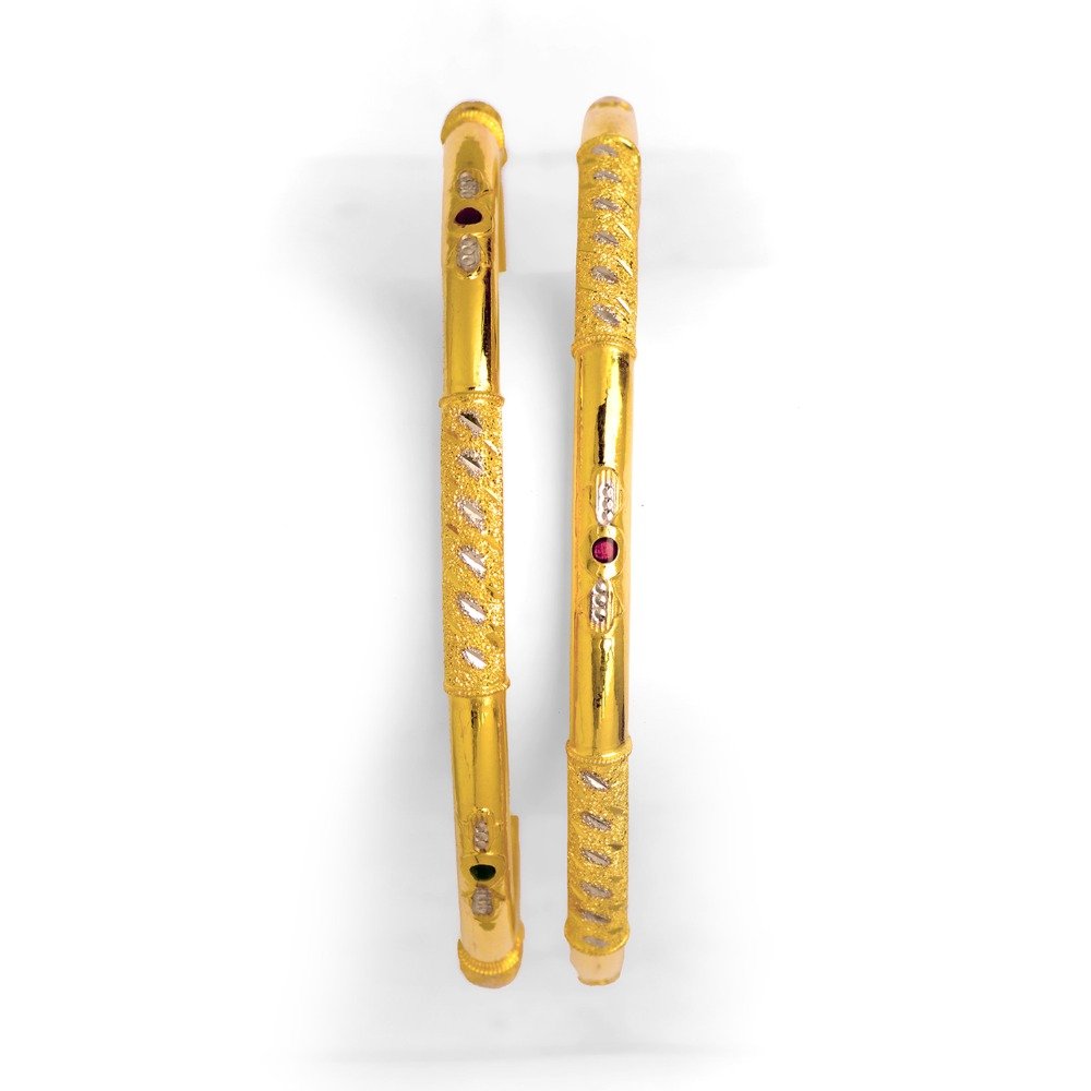 916 Gold Single Pipe  Kadali Bangle BO-15