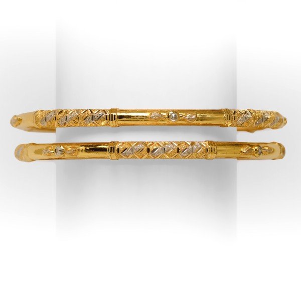 22 KT GOLD STYLISH SINGLE PIPE  KADLI