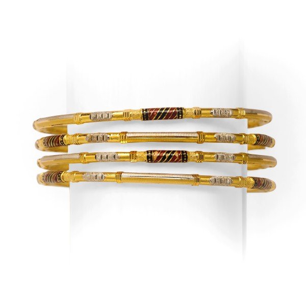 916 GOLD FANCY 4 PIECE  KADLI SET